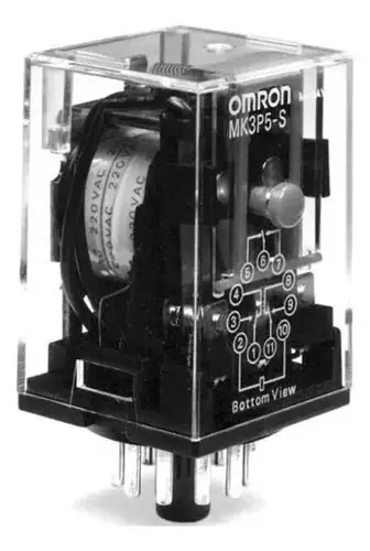 Relé Eletromecânico 2na + 2nf 24vac 10a Mks2pin Ac24 Omron