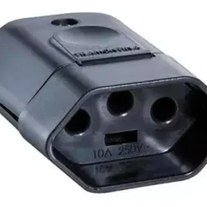 Plugue Femea 3p 20 Amperes 250v Preto 57403/055