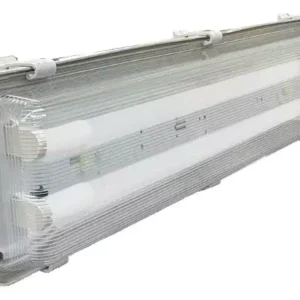 Luminaria Hermetica Sobrepor 2x10 C/ 2 Tuboled T8 10w Bivolt