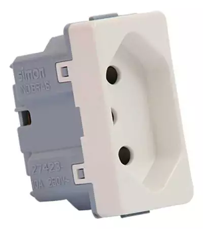 Mod Tomada 2p+t 10a 250v Branco S27 Play 270426-0308 Simon