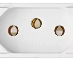 Modulo Interruptor De Tomada 2pinos + Terra 20a - Duale Up Cor Branco