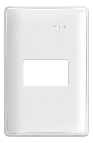 Placa 4x2 1 Modulo C/ Suporte Branca S19 19911-30 Simon