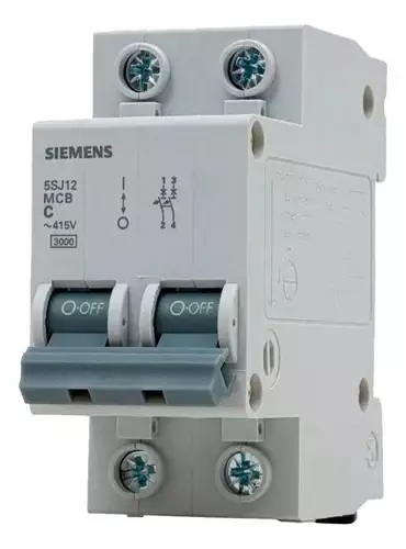 Disjuntor Curva C Bipolar 10a 3ka 5sj1210-7mb-siemens