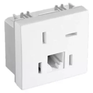 Modulo Duplo Tomada Telebras E Rj11 4 Fios 30483-50 Simon