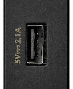 Mod Conector Usb 5vdc 2.1 Femea Grafite 2701097-038 Simon