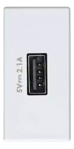 Mod Conector Usb 5vdc 2.1 Femea Branco 2701097-030 Simon