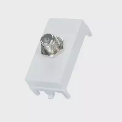 Modulo Tomada P/tv Term Coaxial 75ohm/9mm Branca 915315