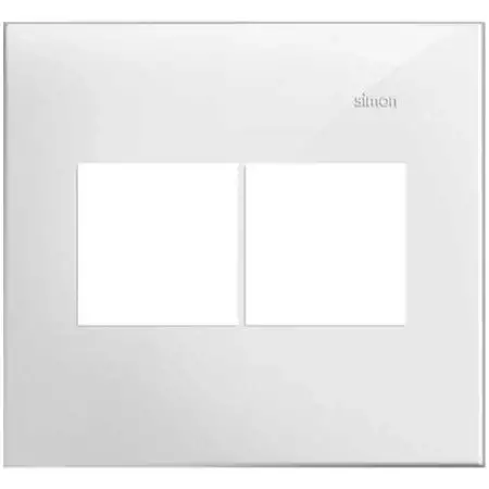 Placa 4x4 4 Módulos Horizontais Branca S35 35622-50 Simon