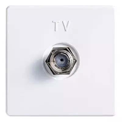 Modulo Duplo Tomada Coaxial Tv Branco S27 27476-35 Simon