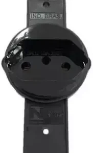 Tomada Redonda De Embutir 10a 250v 2p+t Preto Weg