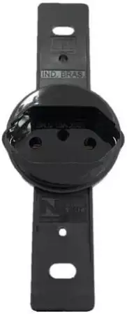 Tomada Redonda De Embutir 10a 250v 2p+t Preto Weg