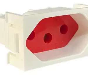 Modulo Tomada 2p+t 20a 250v Vermelho/branco Md 915225 Weg