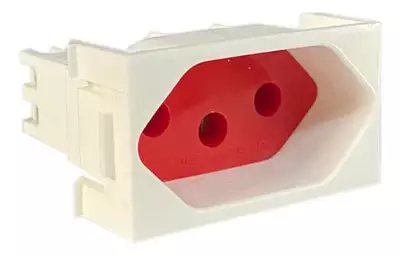Modulo Tomada 2p+t 20a 250v Vermelho/branco Md 915225 Weg