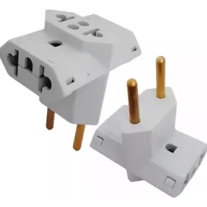 Adaptador T/benjamim 2p+t 10a Cinza 110v/220v