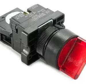 Chave Seletora 2 Posições Iluminada Vermelho 220v 1nf