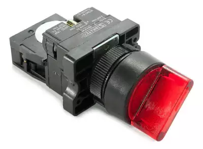 Chave Seletora 2 Posições Iluminada Vermelho 220v 1nf
