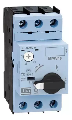 Disjuntor Motor Tripolar 4-6,3a 100ka 240/400v Weg