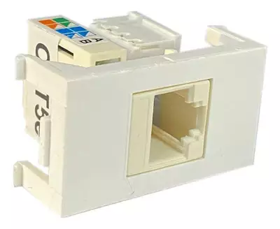Modulo Tomada Rj45 C/ Keystone Cat 5e Branco 913475 Weg