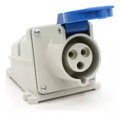 Tomada Sobrepor 2p+t 16a 220/240v Ip44 Az 3006 Strahl
