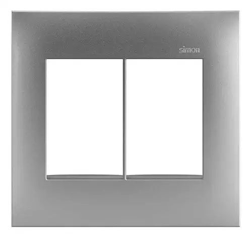 Placa 4x4 6 Modulos Horizontais Aluminio S35 35613-54 Simon