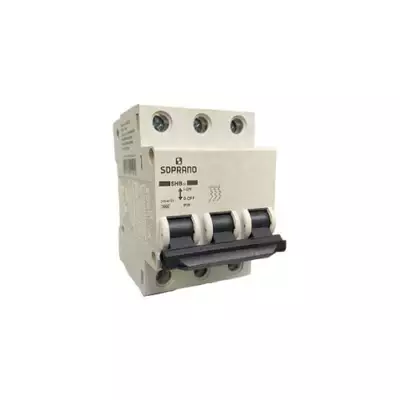 Disjusntor Tripolar 6a Curva C 4,5ka Shb3c006a Soprano