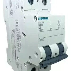 Disjuntor 5sl12027mb Bipolar 2p Curva C 2a Siemens