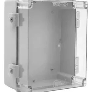 Caixa Plastica Cinza Ip66 Tampa Transparente 250x200x130mm