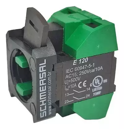 Elemento Bloco De Contato 2na E120 Ace Schmersal Atl 140033 Cor Verde