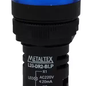 Sinaleiro Led 22mm Azul 220v L20-dr2-blp  Metaltex