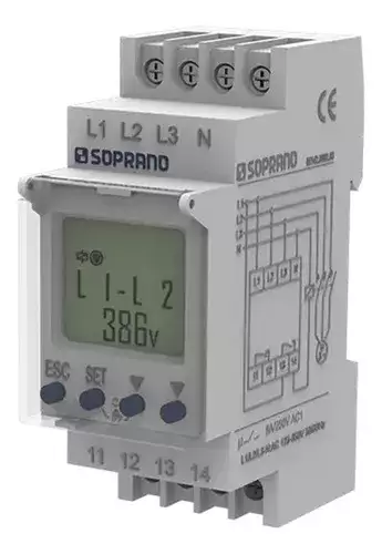 Rele Monitor Fase 208/480v C/ Lcd Programavel Ras-23