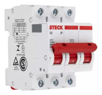 Disjuntor  Tripolar 32a Curva C 3ka Sdd-63c32 Steck