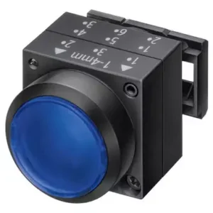 Frontal Botao Azul 22mm 3sb3001-0aa51 Siemens