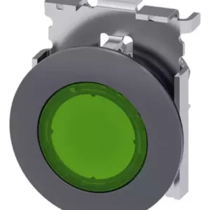 Frontal Botão Verde Metálico 3su10610jd400aa0 Siemens