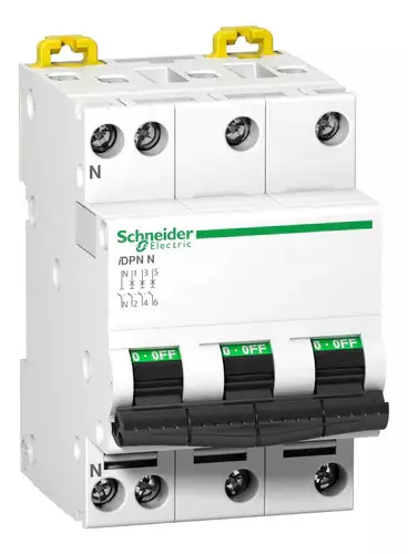 Disjuntor Acti9 Idpn 3p+n Curva C 20a A9n21598
