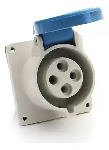 Tomada Embutir 3p+t 32a 200/240v Az Ip44 4249/bc Strahl