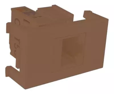 Modulo Tomada Rj45 C/keystone Cat 5e Md Marrom 913477 Weg