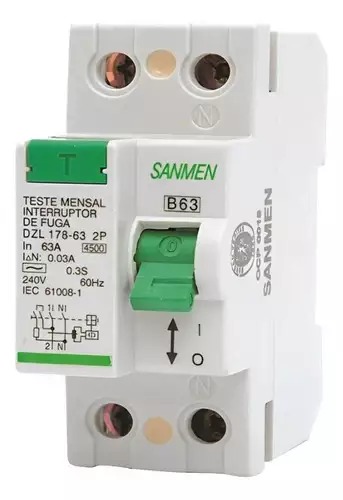 Interruptor Diferencial Residual Dr 2p 63a 30ma Eldr-263-30