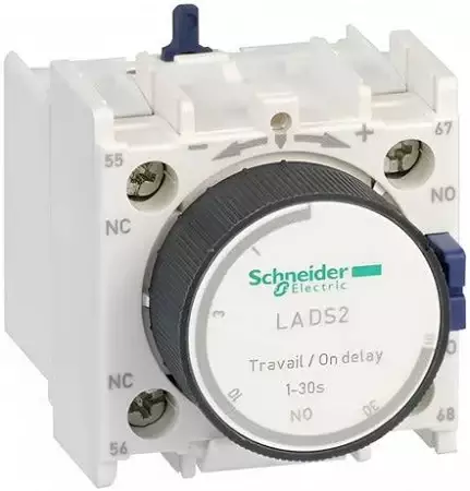 Bloco Temporizador Frontal 1na + 1nf 0,1-30s Lads2 Schneider