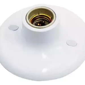 Plafon Soquete E27 60w/100w Termoplástico Branco Margirius