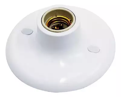 Plafon Soquete E27 60w/100w Termoplástico Branco Margirius
