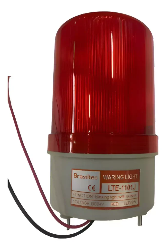 Luz Giroflex 24v-127v 2 Fios 5w Com Sirene - Verm