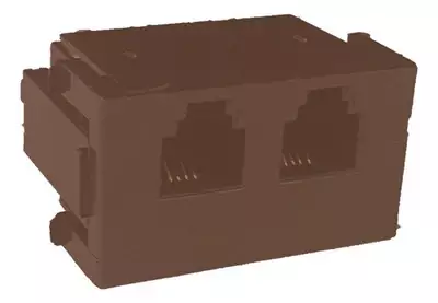 Modulo Tomada C/2 Rj11 4vias Md Marrom 913547 Weg