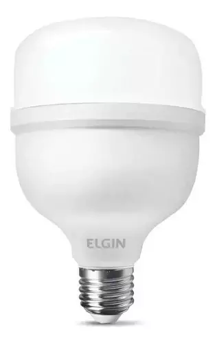 Lâmpada Led Alta Potência Super Bulbo 40w Branco Frio Elgin Cor Da Luz Branco-frio