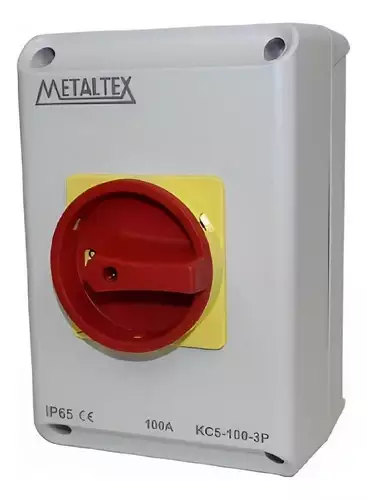Chave Seccionadora Tripolar 100a Ip65 Kc5-100-3p Metaltex