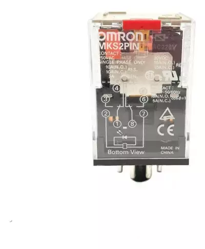 Rele Industrial 2 Rever. 220vca Mks2pin Ac220 Omron