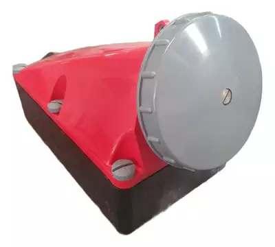 Tomada Sobrepor 3p+t 200a 380/440v Prova D'agua S4806w-steck Cor Vermelho