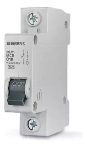 Disjuntor Din Monopolar 32a Siemens 5sj1 1x32a Curva C 3ka