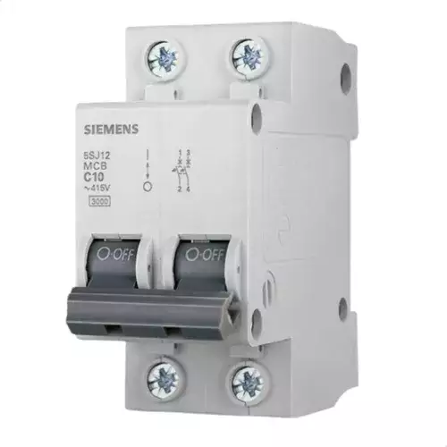 Disjuntor Bipolar 50A Curva C Siemens - Proteção e Eficiência Garantidas