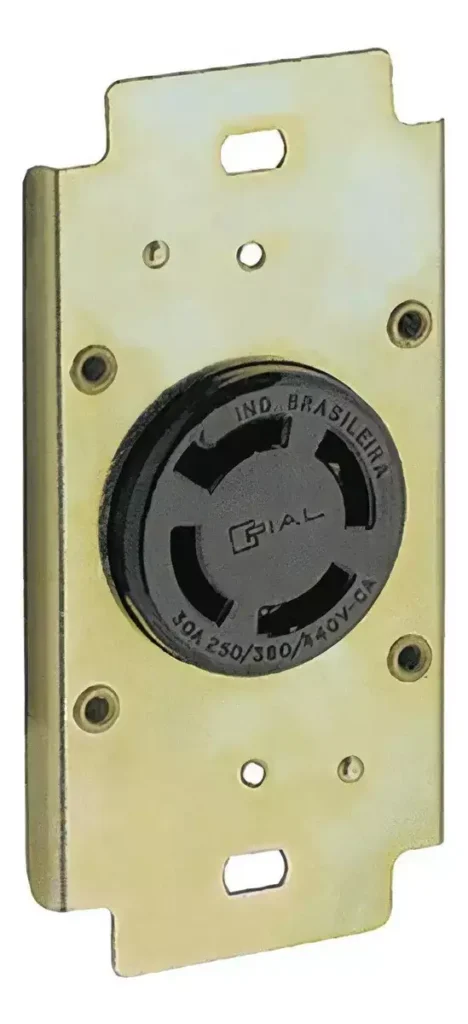 Tomada de Embutir Pial com Trava 30A 440V - Segurança e Praticidade