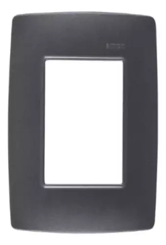 Placa 4x2 3 Postos C/ Suporte Grafite S30 30913-32 Simon
